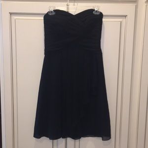 short black strapless dress